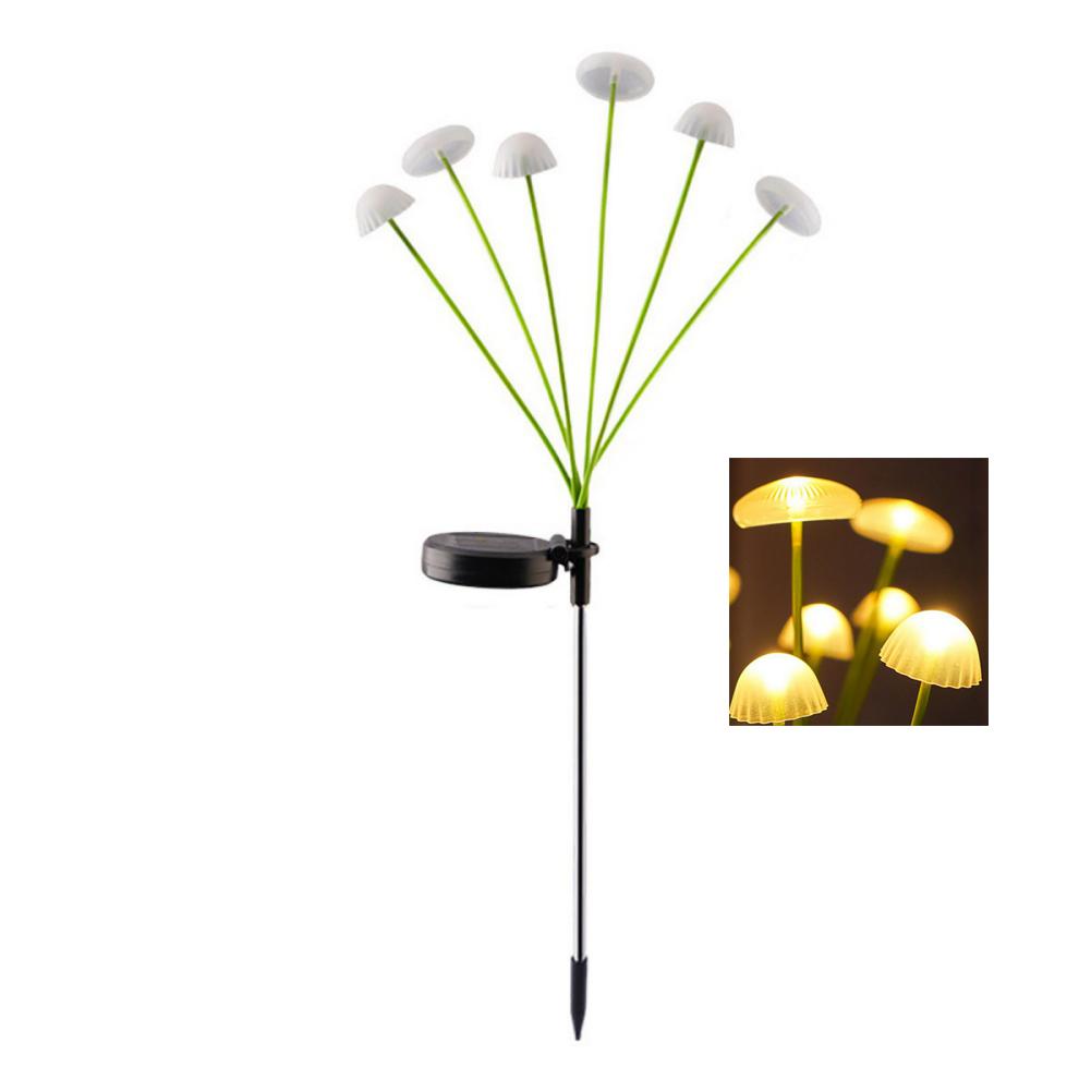 

2 шт. Солнечный грибной светильник Садовое украшение Солнечные садовые светильники Солнечная лампа-медуза