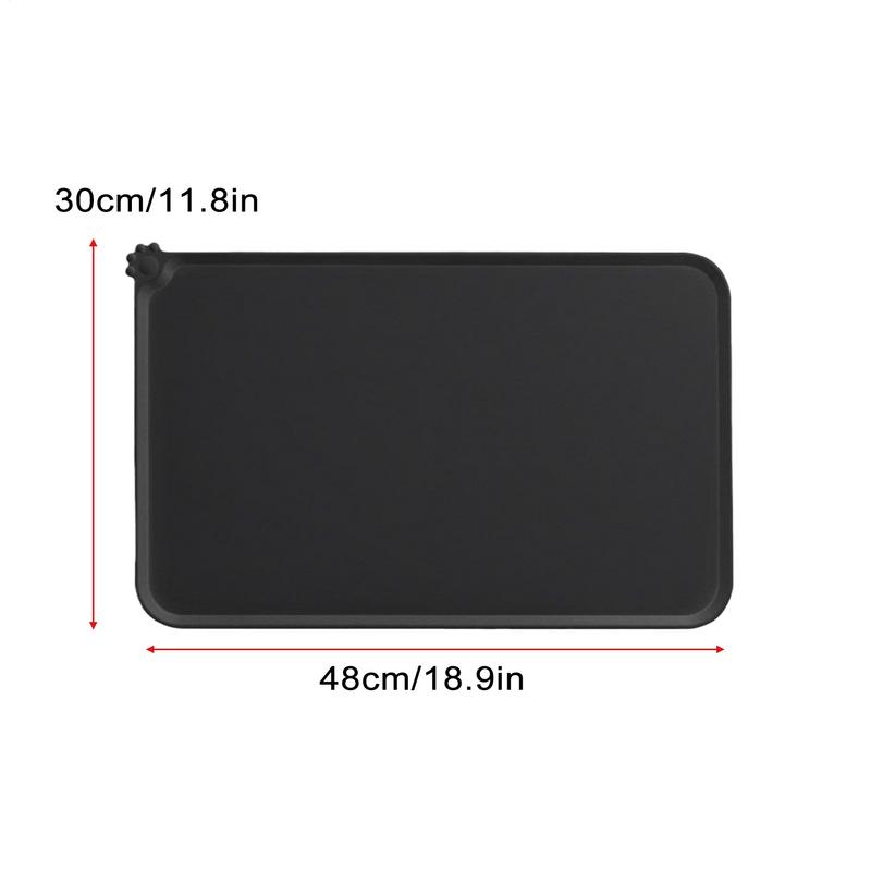 Covoraș impermeabil pentru animale de companie pentru câine, pisică, culoare solidă, din silicon, cu hrană pentru animale de companie, covoraș pentru băut, covoraș pentru hrănire pentru câini, spălare ușoară