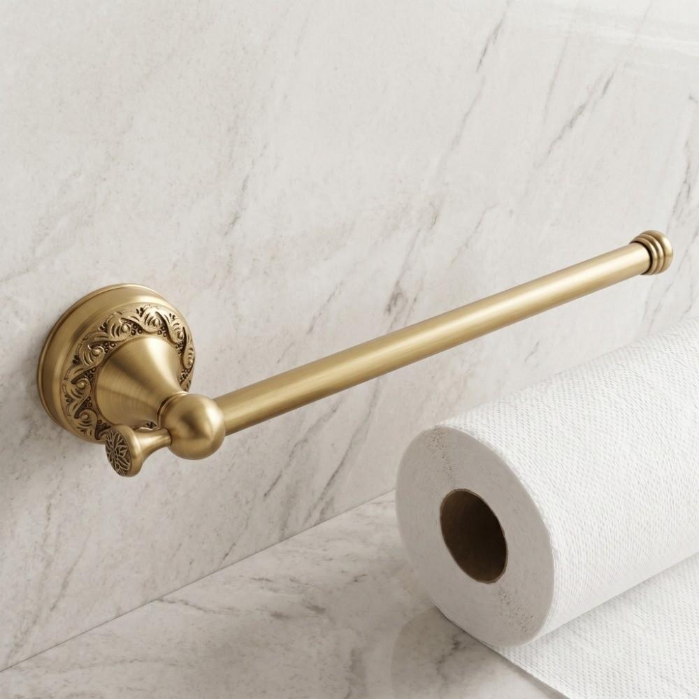 Soporte para Toallas de Mano a Prueba de Óxido Portarrollos de Papel Higiénico de Latón Antiguo Accesorios de Baño