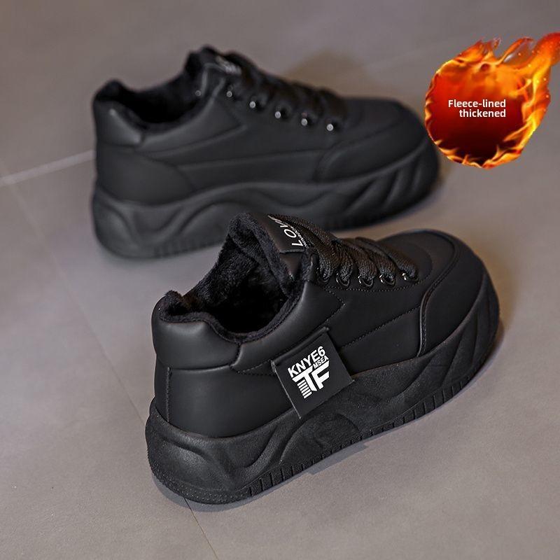 Fashion Shoes Woman 2024 Round Toe Platform Autumn Casual Female Sneakers Shallow Mouth New Creepers Small Fall Sports Winter