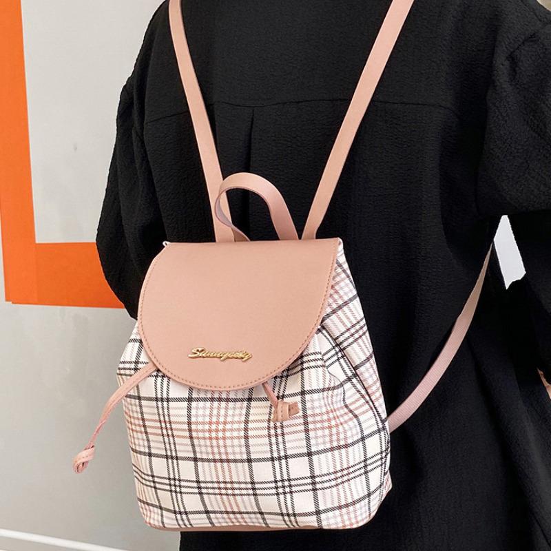 Korean Style Backpack For Women Bucket Bag School Bag For Middle School Students