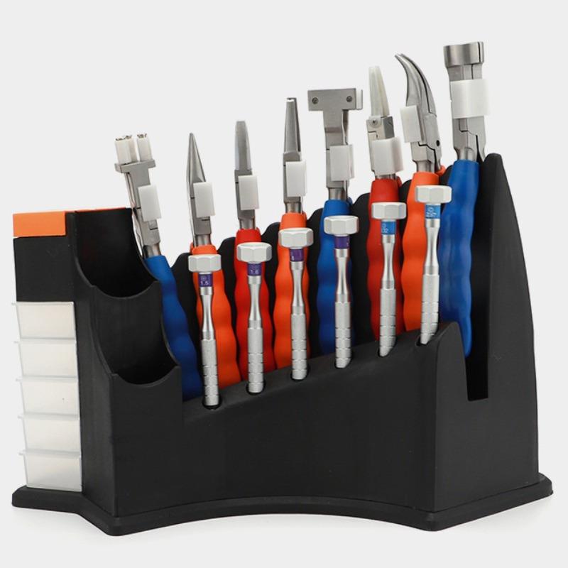 Multi Functional All in One Tool Rack Glasses Accessories Storage Pliers Screwdriver Organizer for Eyewear Repair Equipment