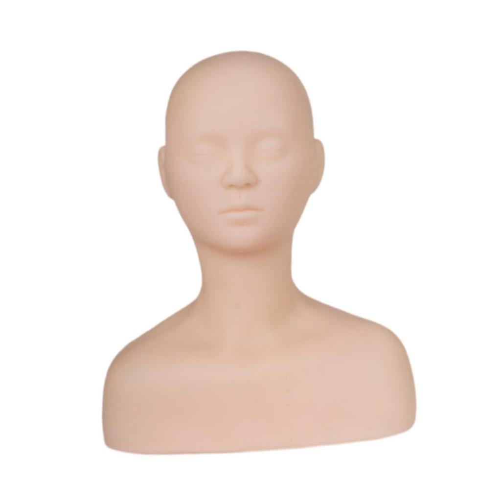 Tréninková figurína Měkká Flexibilní Tréninková Figurína Hlava Tréninková Figurína Ramena Masážní pro Salon SPA Krása Make-up