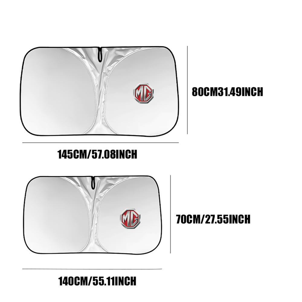 Para Morris Garages MG MG5 MG3 MG4 MG6 MG7 Hector Cubierta Parasol para Ventana de Coche Visera para Parabrisas Sol Viento Cortina Plegable Protección UV