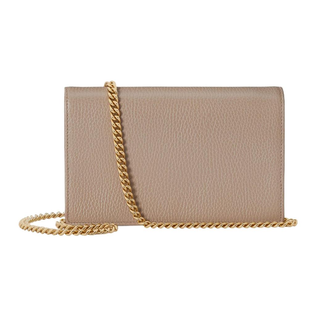 GUCCI GG Marmont Leather Shoulder Bag, Crossbody Bag Mini Women's Oat 497985-CAO2G-9561