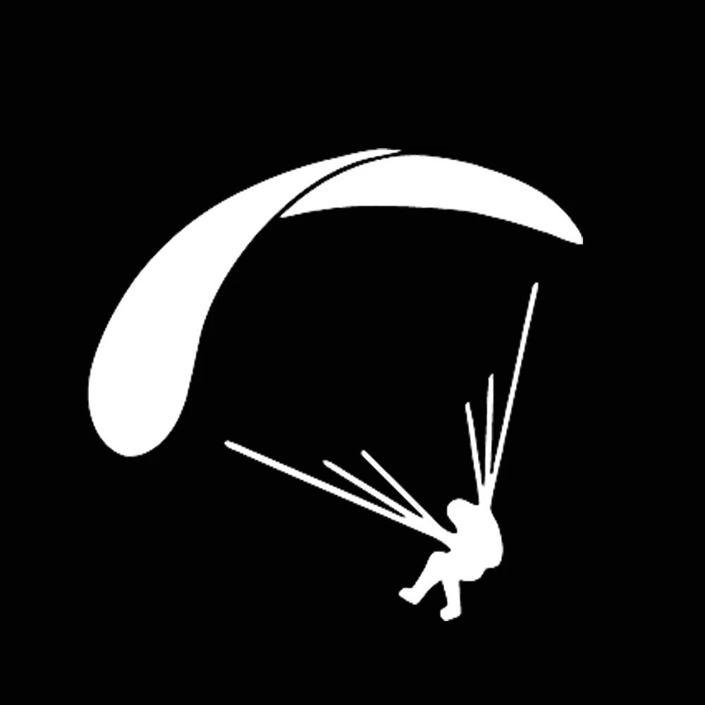 Car Paragliding Art, Flying Skydive Sport, Cool Graphic Decoration, Waterproof Cover, Scratch Sticker 11cmx10 5cm
