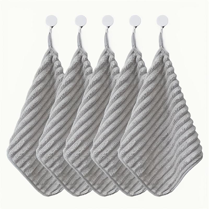 5pcs Luxury Soft Towel Set -Super Absorbent Quick-Dry Hand Towels-Multifunctional11.8*11.8Inches for Home Bathroom and Daily Use