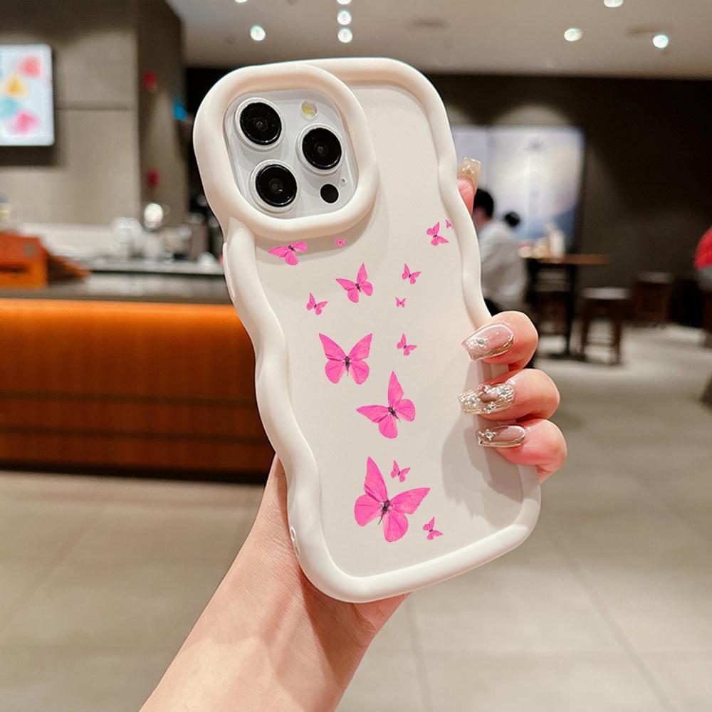 Macaron Soft TPU Phone Case for Xiaomi Poco X3 X5 X6 M6 Pro Redmi 10c 12C 13C Redmi Note 9 10 11 12 13 Pro 10s 11s 12s Cover Ae58 Butterfly art design