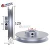 PU round belt pulley 10mm round belt single groove V-O belt pulley aluminum alloy motor single spindle transmission wheel