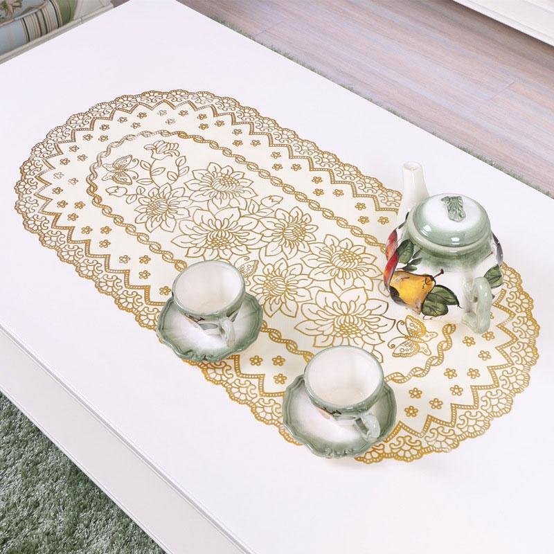 40 * 84 Cm Vintage Embroidered Lace Rectangular Tablecloth For Wedding Party Home Table Decoration S