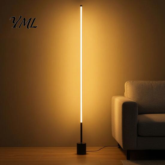 Indoor Lighting for Apartment USB Floor Lamp Bedroom, 50/100cm Modern Standing Light with Remote, Metal Reading Bedroom 360 Degree Dimmable LED Corner