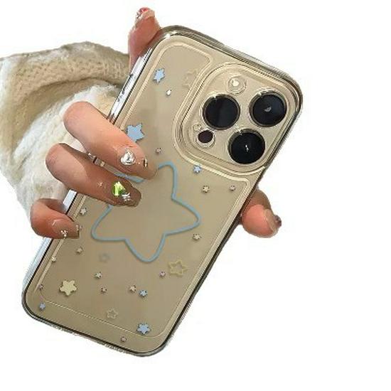 Transparent Space Shell with Star Design for Apple iPhone 17 Pro Max - Drop-proof Case