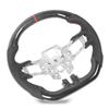 Hydro Dip Carbon Fiber Look Steering Wheel Perforated Leather For Mustang V6 EcoBoost GT Shelby 2015‑2017