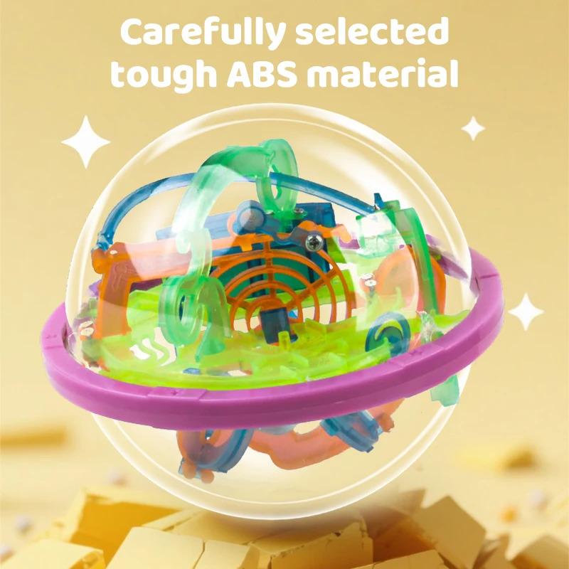 Non-Toxic 3D Luminous Edition Maze Mini Magic Jigsaw Puzzle Intelligence And Creative Game Iq Gift Display Stand Suitable For Kids And Adu