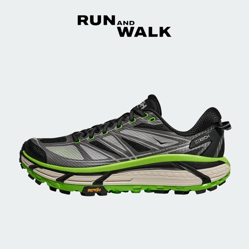 Hoka Mafate Speed 2 Black Electric Green 1126851-BCKLC 230mm