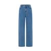 Navigare Women's Elastic Waist Straight Leg Denim Jeans