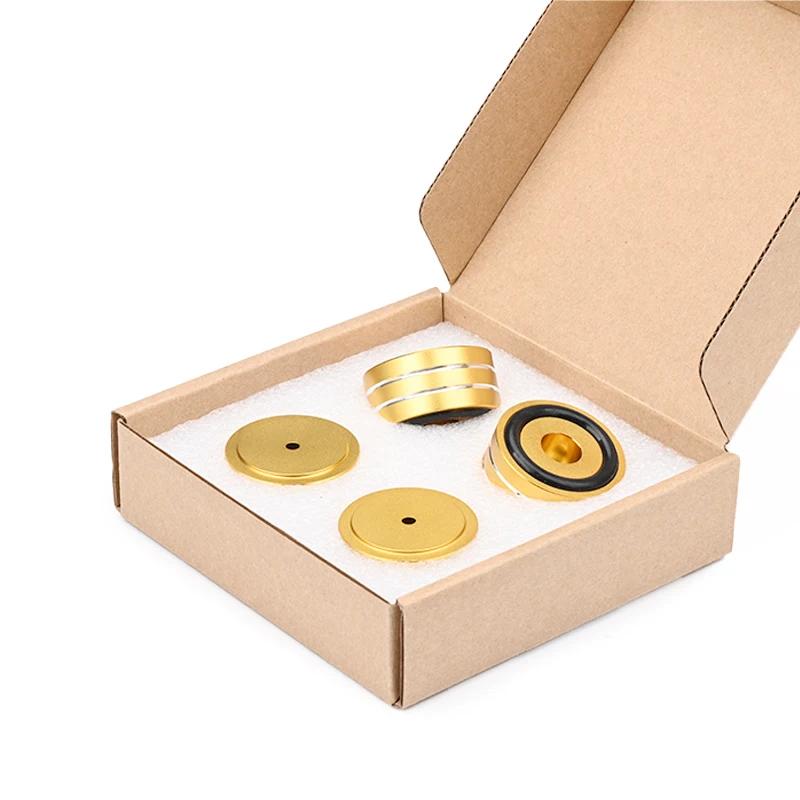 Super Premium 4PCS Hifi Speaker Spikes Stand Feet Pad Aluminum Alloy for Speaker DAC Shock Absorbing Foot Pad