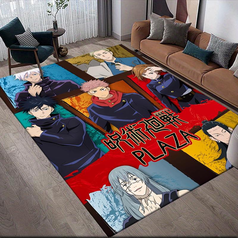

Jujutsu Kaisen Colorful Art Square Area Rug, Non-Slip Floor Mat for Bedroom, Perfect Gift for Jujutsu Kaisen Fans.chl 60x90cm