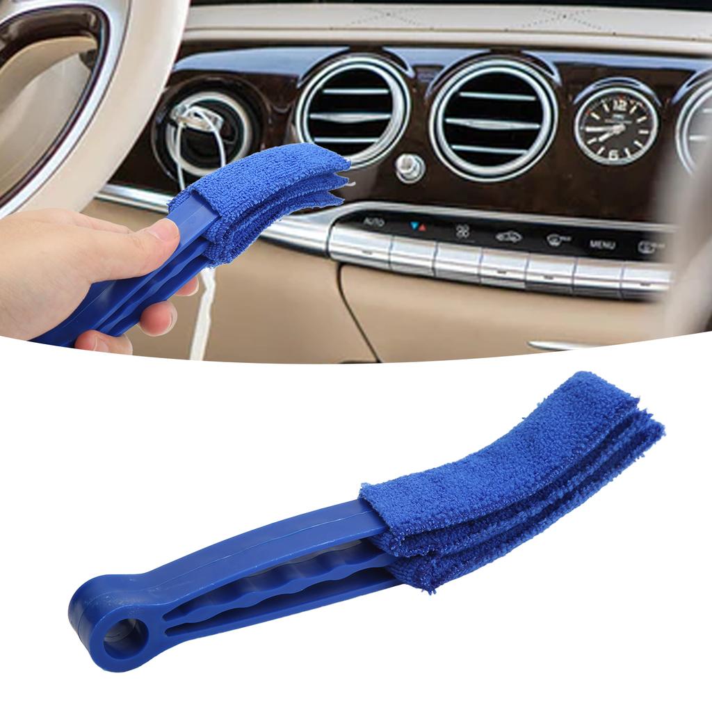 Car Vent Duster Multipurpose Cleaning Microfiber Cloth Tool for Window Leaves Blinds Shutter Fan