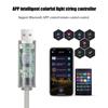 Christmas Light String Colorful RGB Christmas Tree Lamp String Bluetooth Light String USB Charge APP Fairy Lights  Decoration Esports Room