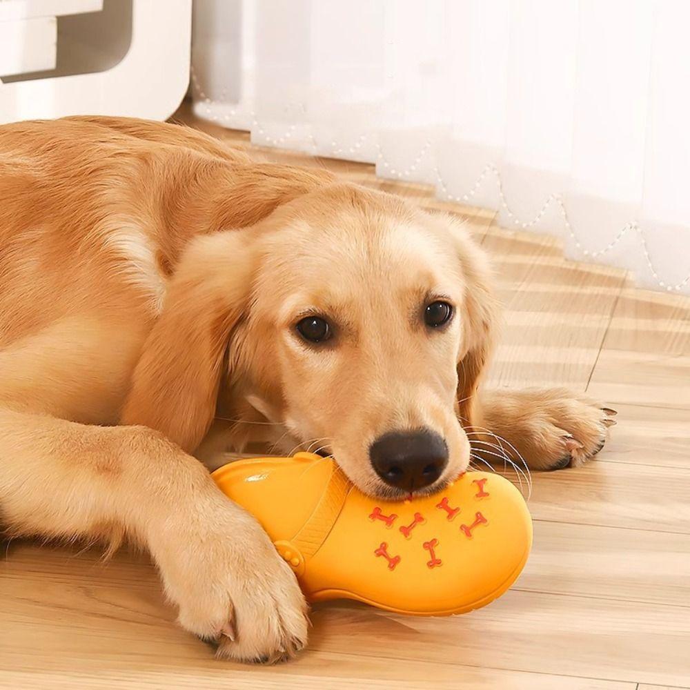 Teeth Cleaning Latex Slippers Dog Toy Solve Boredom Dog Teeth Grinding Toy Dog Chewing Toy Pet Dog
