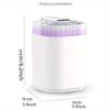 3L Ultraschall-Luftbefeuchter Kaltnebel-Luftbefeuchter mit Nachtlicht und drei Düsen Leiser USB Aroma-Luftbefeuchter für Zuhause