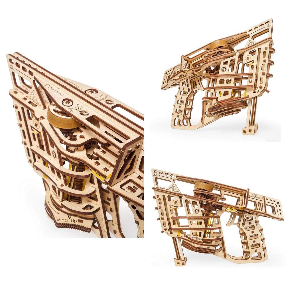 Ugears Flight Starter Wooden Blocks DIY Puzzle Building Toy for Imagination and Creativity (Product Code: 70075)