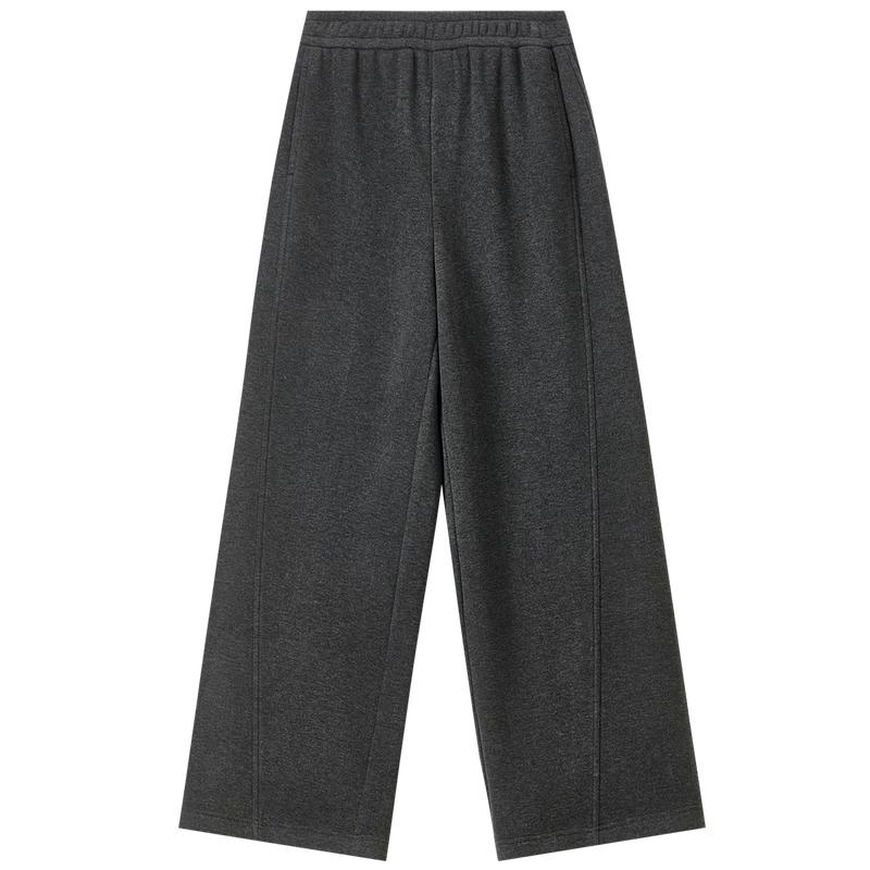 Women's Fleece-Lined Straight-Leg Knit Trousers