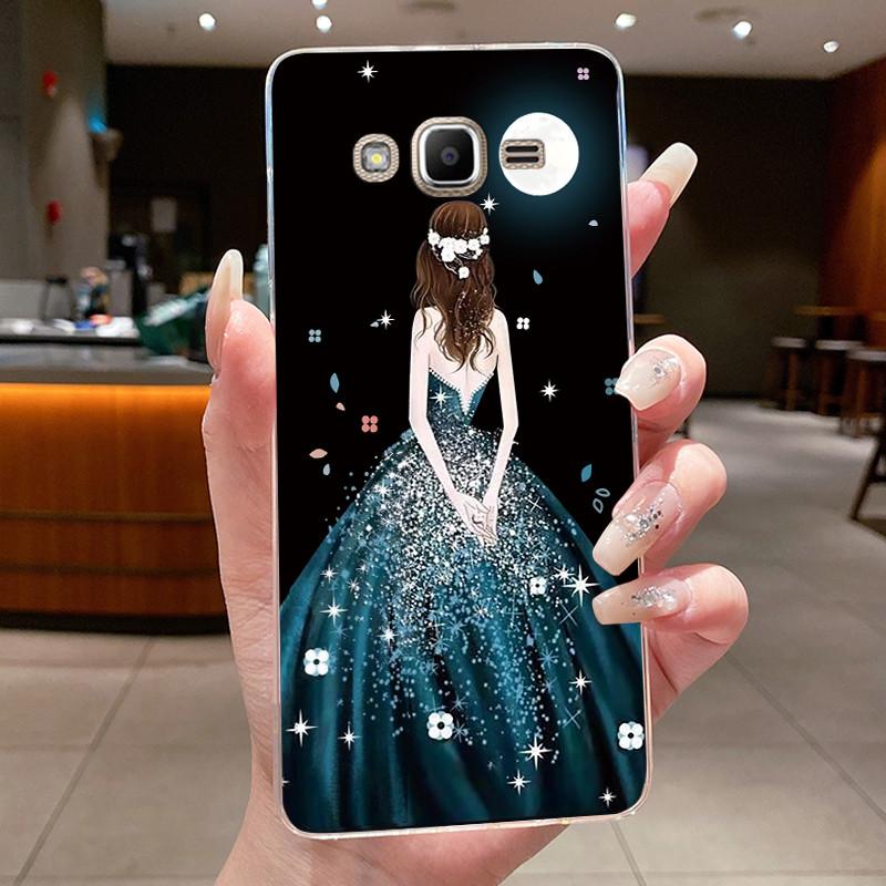 For Samsung Galaxy J2 Prime J2 Ace Grand Prime A5 2015 Case Flower Butterfly Phone Capa Soft Silicon Transparent TPU Jelly Cover