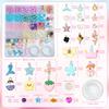 NALER Beaded Accessory Handmade Kit for Approximately 500 Craft Accessory Glass DIY Glass Handmade Kit, Kids, Beads, Kit, Kit, Beads, Toy, Girls,