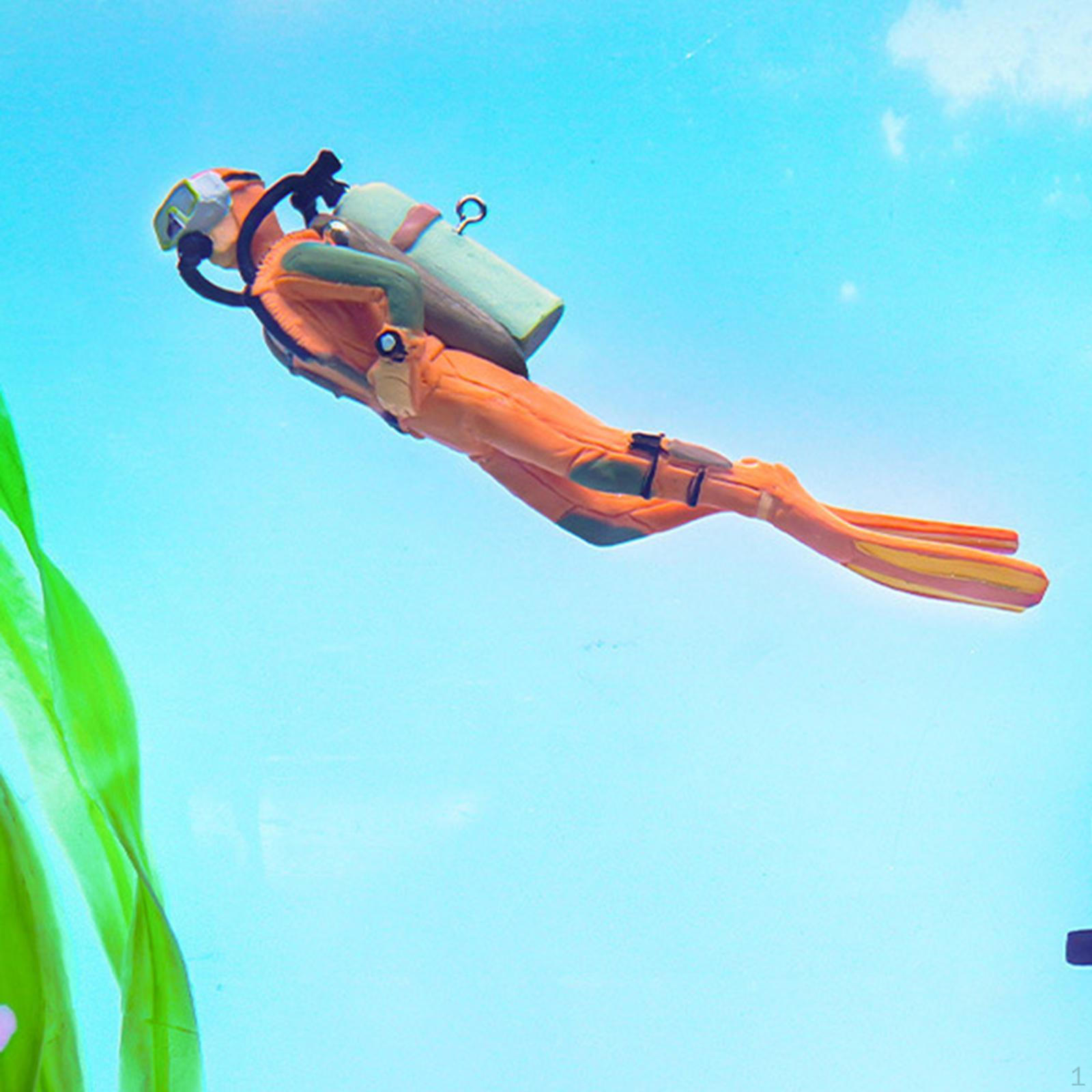 

Фигурка Дайвера Украшения для Аквариума, Креативная Симуляция Милая Фигурка, Мини Аквариум Orange3.5x3.2x12.2cm