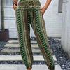 Spring and Summer Women's Wear Loose and Slimming Printed Casual Pants with A Drape and A Stretchable Waist