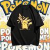 Summer Pok Mon Anime Pikachu Cotton Oneck Printed Tshirt for ChildrenAdults Harajuku Casual Versatile Short Sleeve Y2K Top