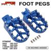 CNC Aluminum Non-Slip Foot Pegs with Spikes for PW50/80 TW200 Off-Road Motorcycles