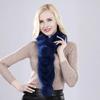 Natural Knitted Rabbit Fur Muffler Winter Women Warm Real Rabbit Fur Scarf Russia Lady Fashion Genuine Rabbit Fur Scarves