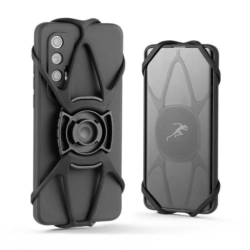 Silicone Shockproof Bike Phone Holder for Handlebars - Quick Release Mount for Mountain and Road Navigation