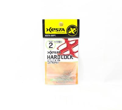 Xesta Hard Lock Snap Silver Size 2 110 Lb , 7 Pieces (1737)