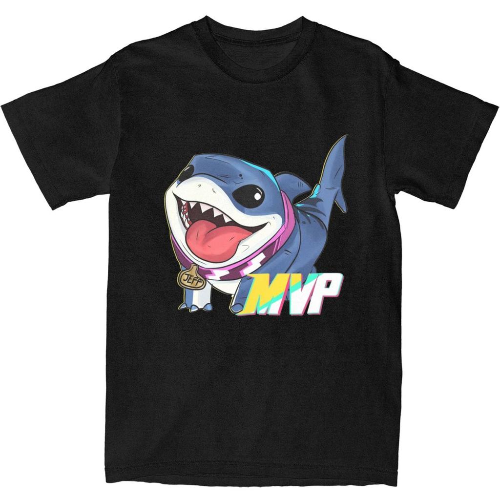 Men Women Jeff The Land Shark T Shirt 100% Cotton Printed T-Shirt Clothing Outfits