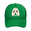 Blonde Pop Art Tongue Out Portrait Mesh Baseball Cap For Womens Unisex FeUnisex Beach Dad Hat Hip Hop