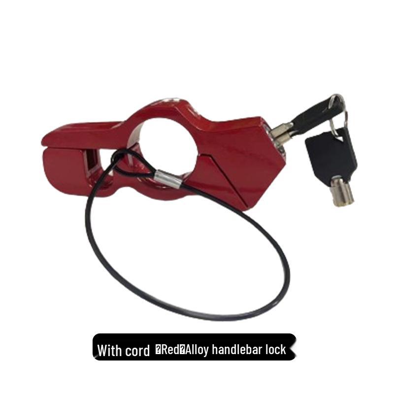 Universal Anti-Theft Motorcycle Handlebar & Throttle Lock with Alarm