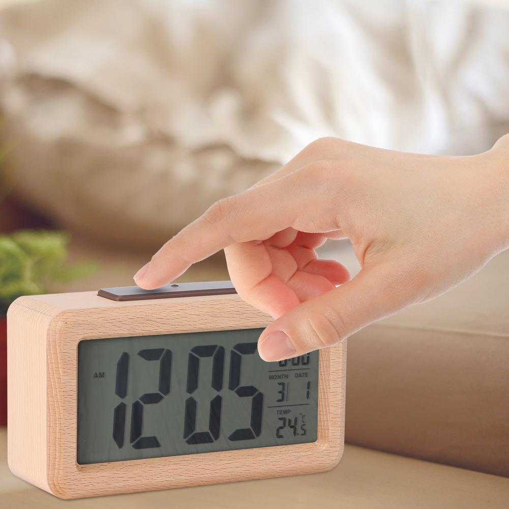 Fashionable Alarm Clock Electronic Clock with Temperature Display for Office Home Living Room