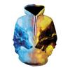 Mens/Womens Warm Hooded Sweatshirt With 3D Wolf Print Bamboo Fiber Fleece Lined Winter Fishing Outdoor Use