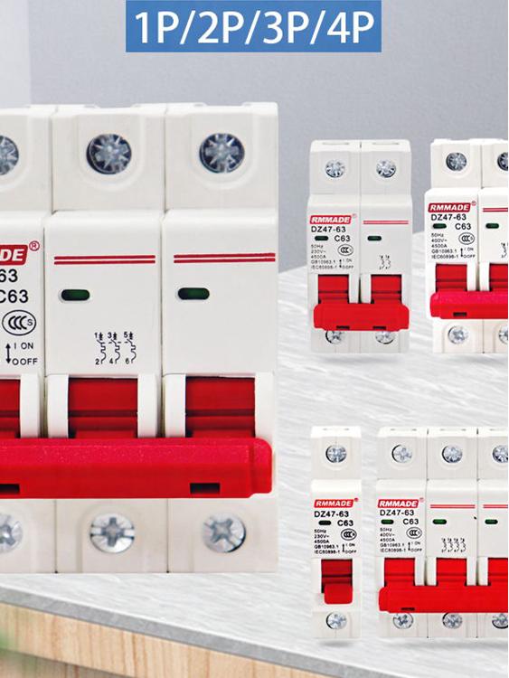 DZ47-63a 2P Miniature Circuit Breaker, 1P Air Conditioner Main Switch with Leakage Protection