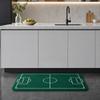 Tappetino da Campo da Calcio, Tappetino da Bagno con Erba Verde, Tappetino Antiscivolo Assorbente Lavabile per Ingresso Camera da Letto Cucina