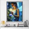 New Arrival 5D DIY Full Circle Diamond Painting "Girls in Flowers" Embroidery Cross Stitch Home Decor Gift