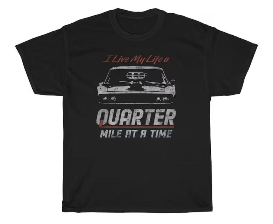 Quarter Mile At A Time Iconic T-Shirt Unisex T-Shirt XL