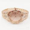 Hip Hop Mc Style Quartz Watch With Calendar And Steel Band For Casual Wear