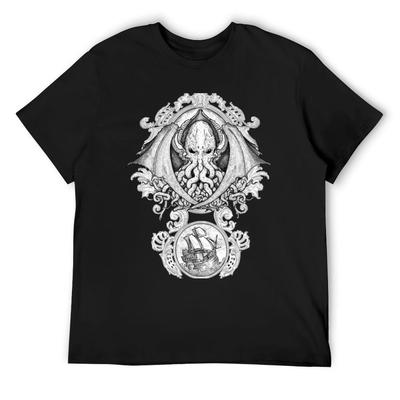 Cthulhu T-Shirt Quick-drying Custom Shirt Cute Clothes Black T-shirts for Men