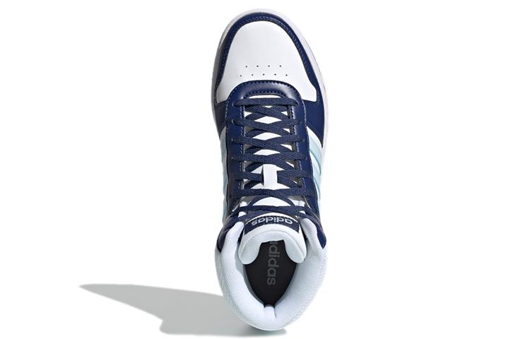 adidas Hoops 2.0 Mid 'White Blue' Women's G55055