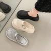 Fashion Shoes Women House Slippers Platform Cover Toe Slides Pantofle Soft Flat 2025 Shoes Woman 2025 Cover Toe Female Slippers Platfor